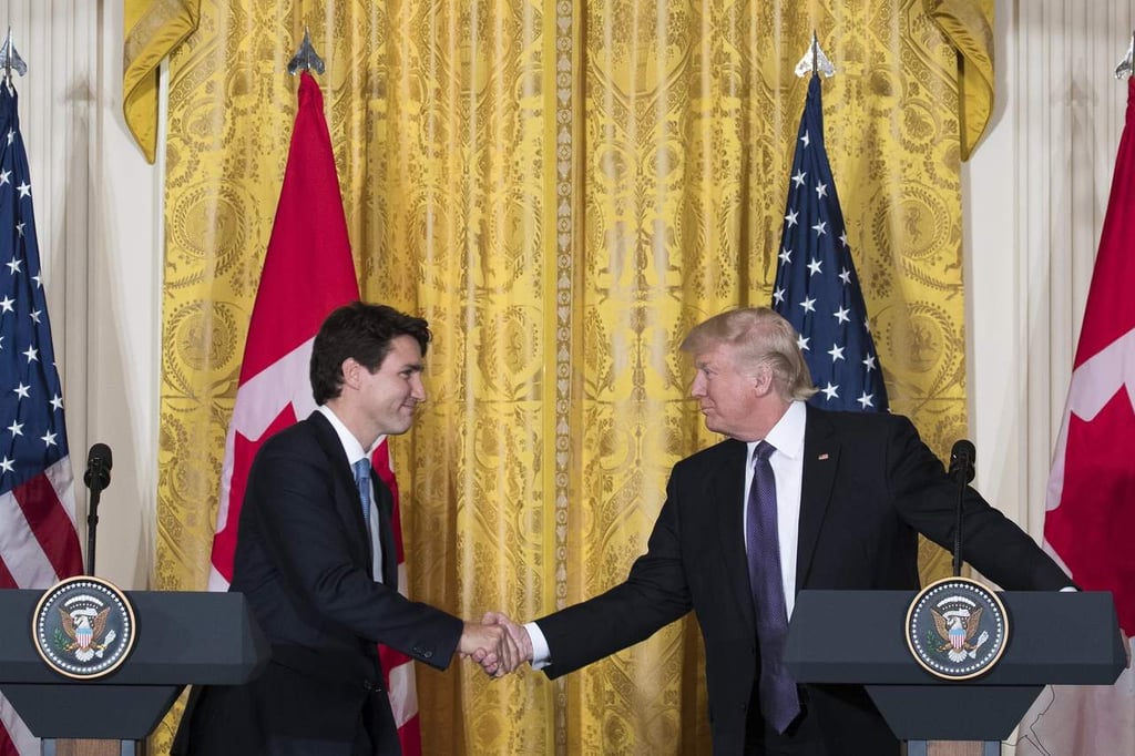 Se muestran unidos Trump y Trudeau en materia de comercio
