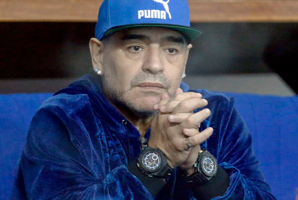 Maradona alienta a Napoli contra Real Madrid