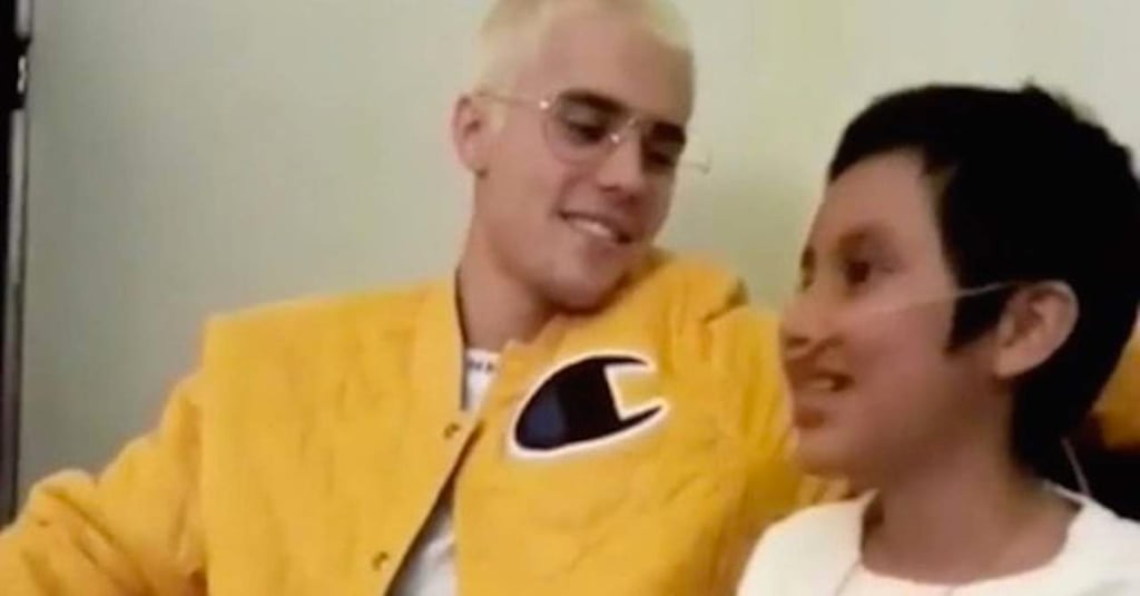 Visita Justin Bieber a paciente de cáncer en México