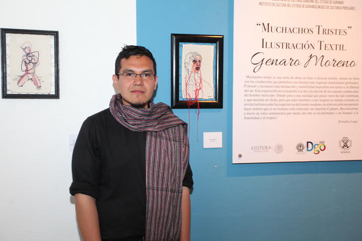 Duranguense Genaro Moreno presenta exposición textil