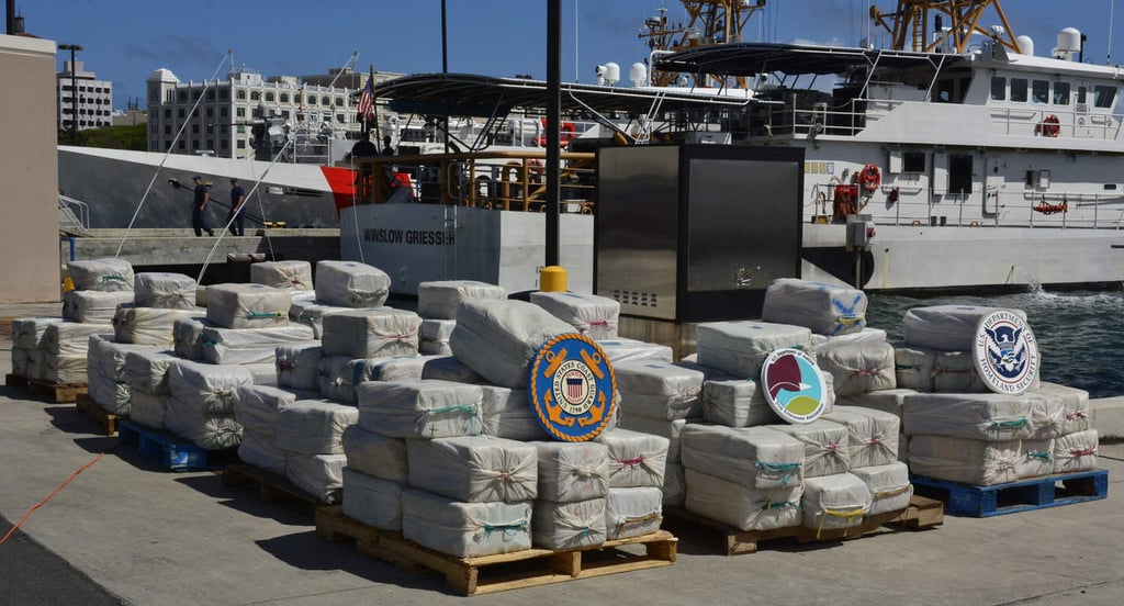 Realiza EU histórico decomiso de cocaína en el Caribe