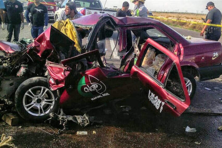 Muere una familia en  accidente de carretera