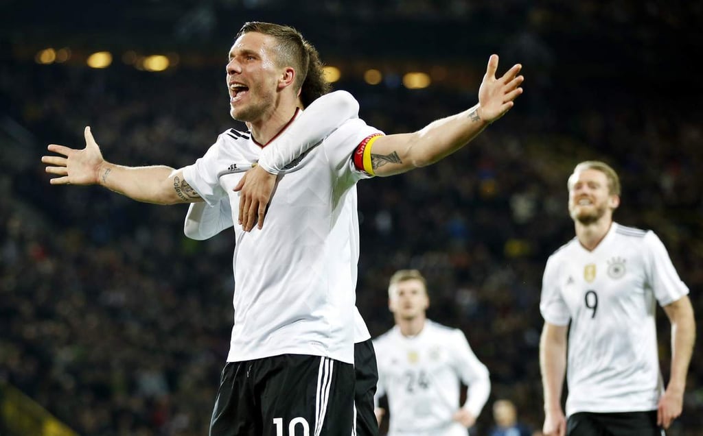 Con gol de Podolski, Alemania vence 1-0 a Inglaterra en duelo amistoso