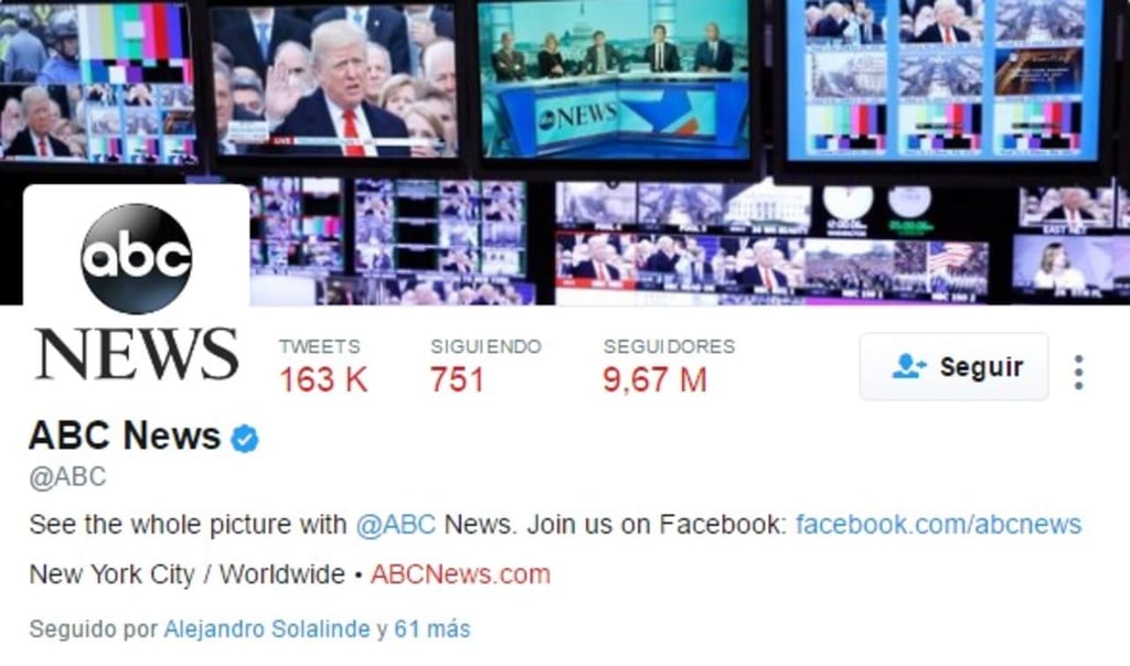 Hackean tres cuentas de Twitter de la cadena ABC