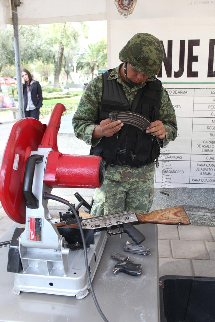 Han instalado módulos de canje de armas en 4 municipios