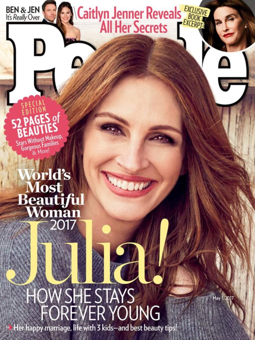 Julia Roberts, la mujer más bella del mundo según la revista People