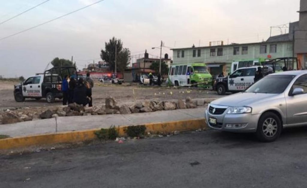 Registran balacera en base de camiones en Ecatepec