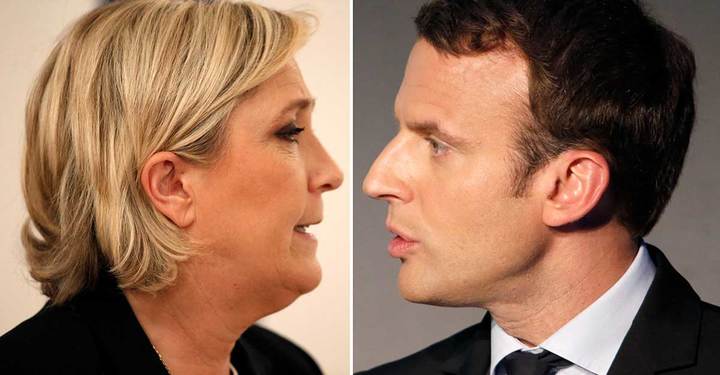 Macron y Le Pen luchan codo a codo por Francia