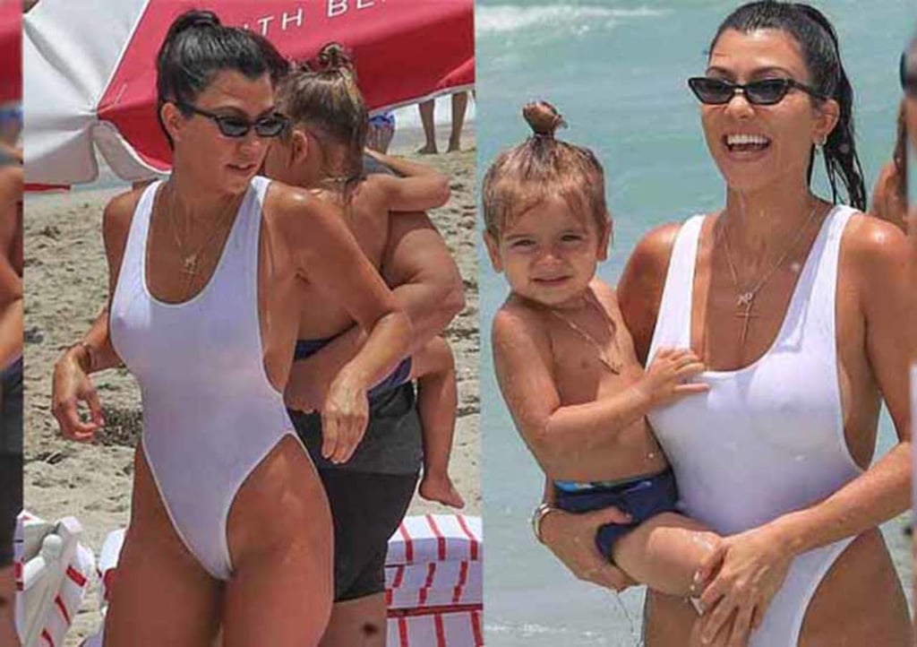 Kourtney Kardashian presume figura en Miami