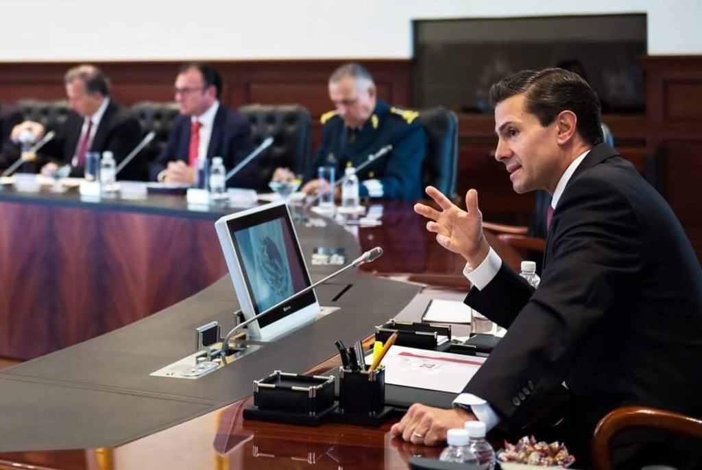 Encabeza Peña Nieto reunión de gabinete de seguridad nacional
