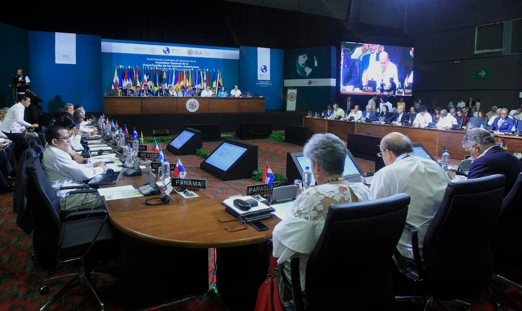 Oposición venezolana interrumpe plenaria Asamblea General OEA