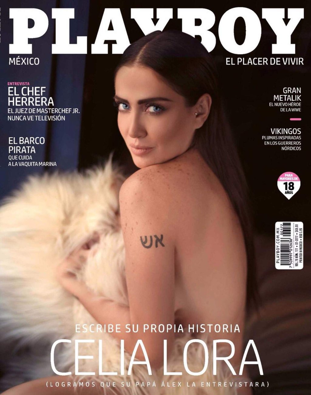 Celia Lora se vuelve a destapar para Playboy