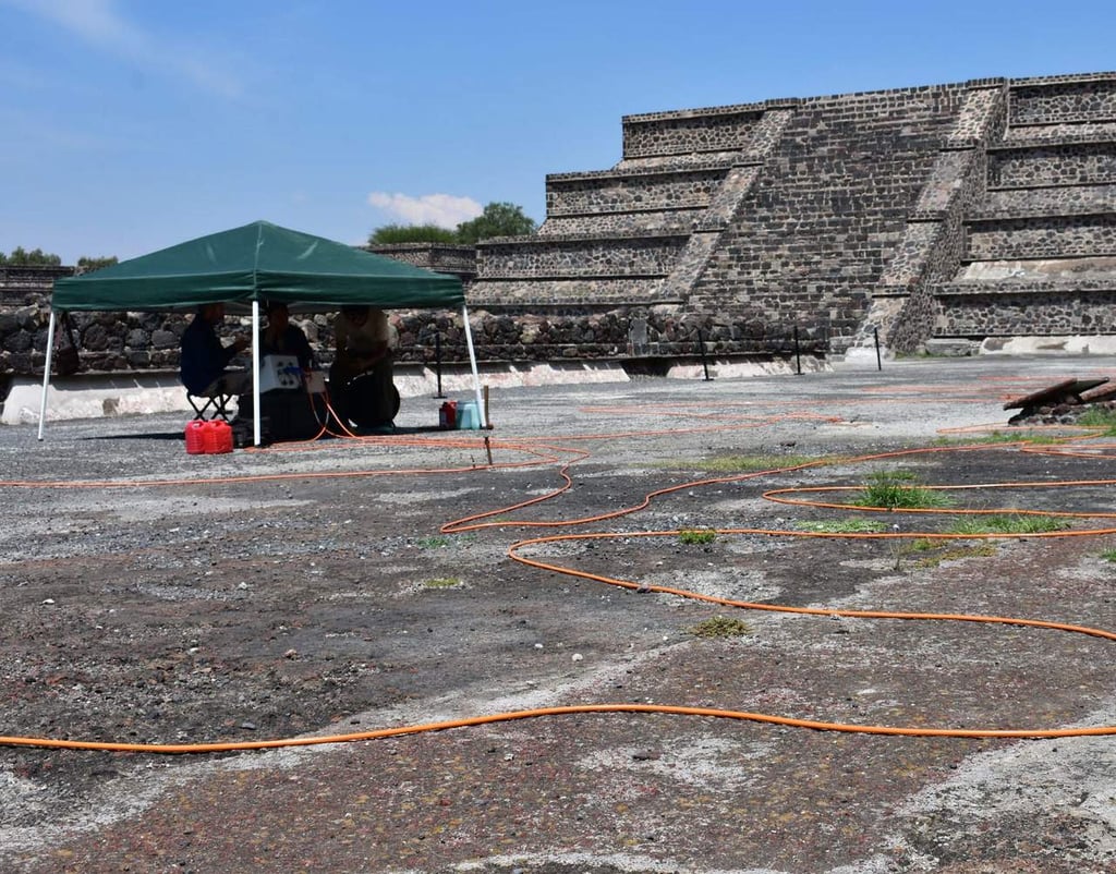 Encuentran posible túnel en Pirámide de la Luna, de Teotihuacán