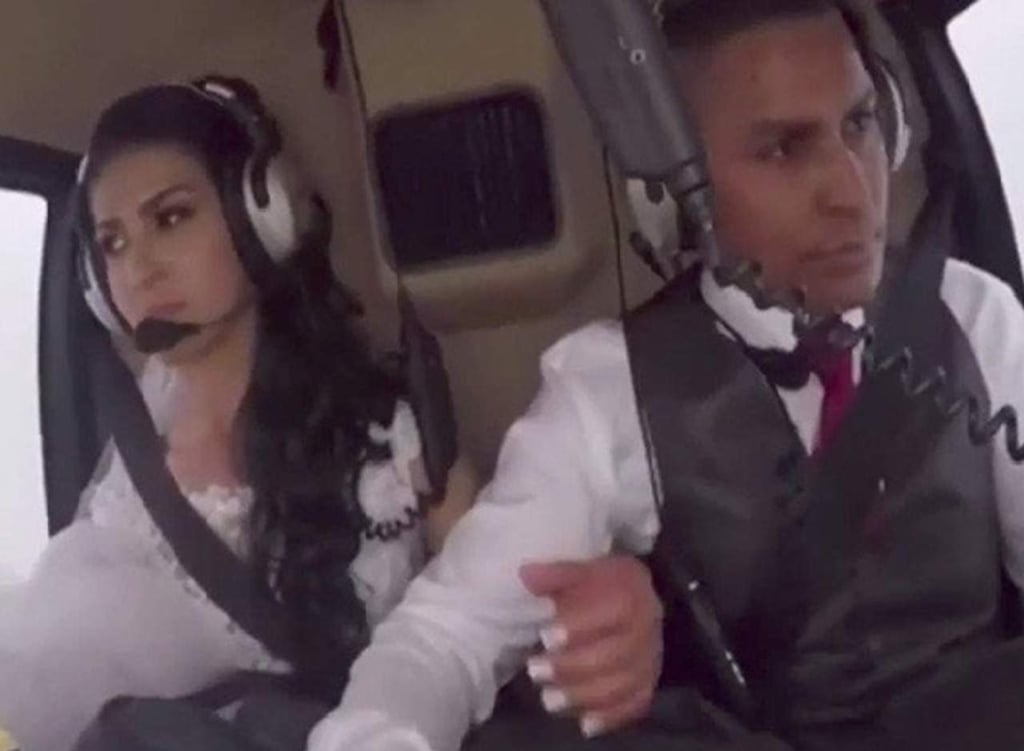 Novia fallece en accidente de helicóptero camino a su boda