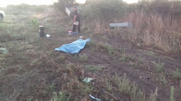 Muerto en volcadura era de Guadalupe Victoria