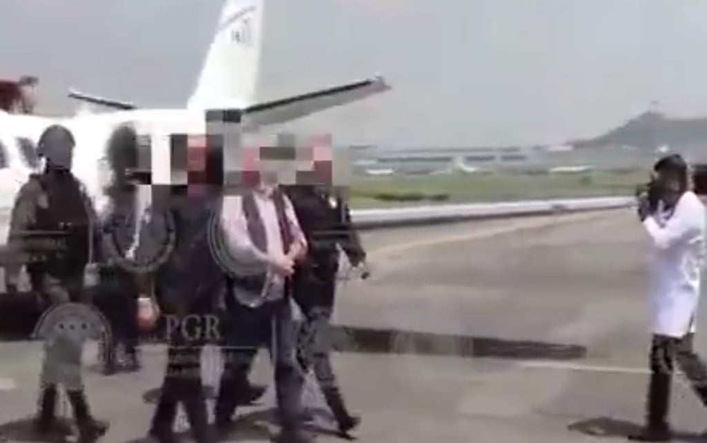 Difunde PGR video de llegada de Javier Duarte a México