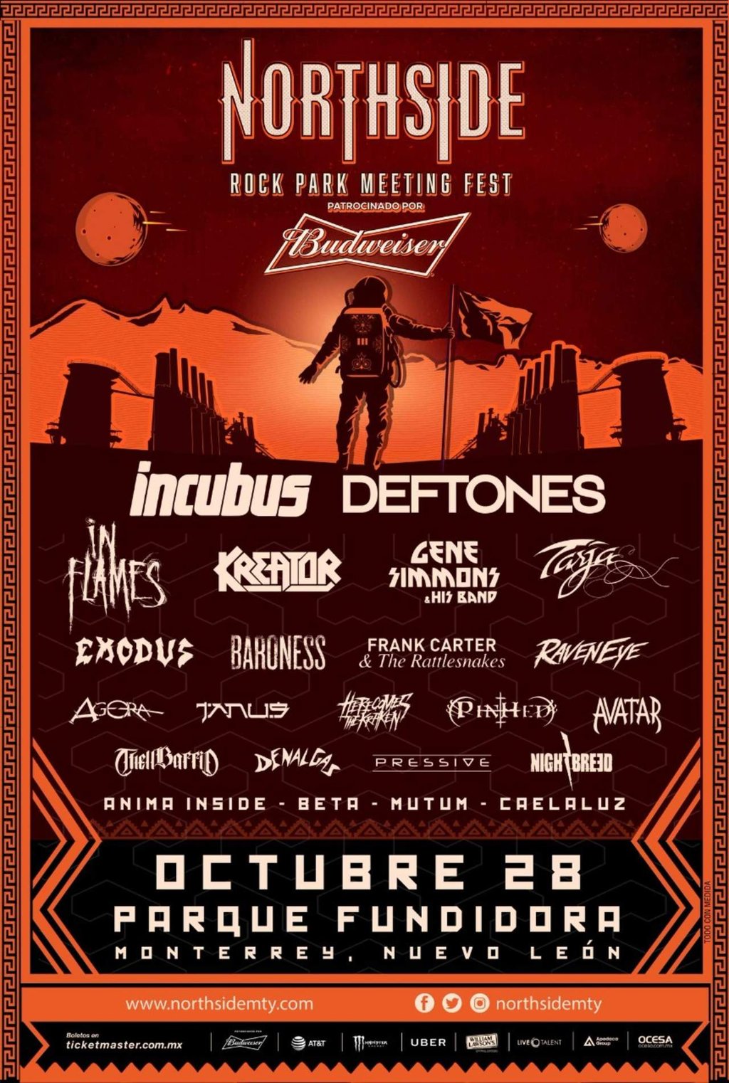 Incubus y Deftones encabezan cartel del Festival Northside 2017