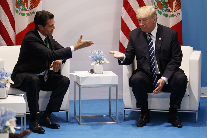 Revelan conversación de Peña y Trump