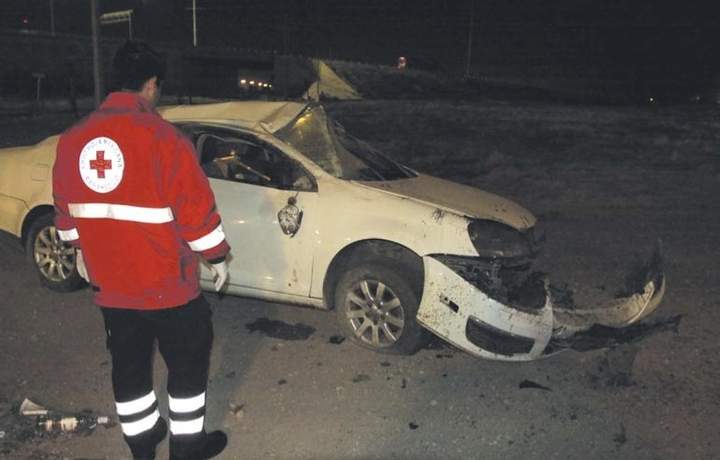 Feria de choques durante la noche