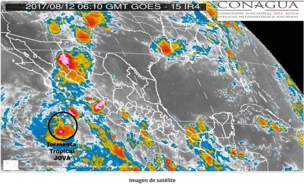 Surge la tormenta tropical 'Jova' en el Pacífico
