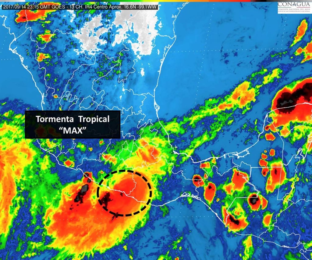 'Max' se degrada a tormenta tropical
