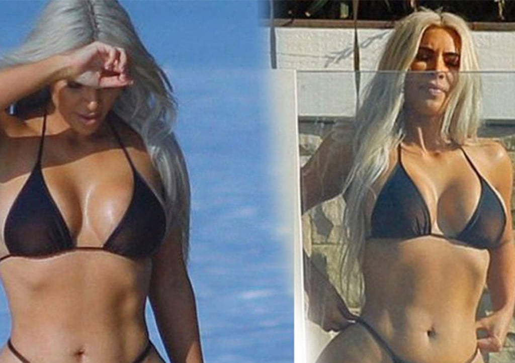 Kim Kardashian reaparece en bikini tras críticas
