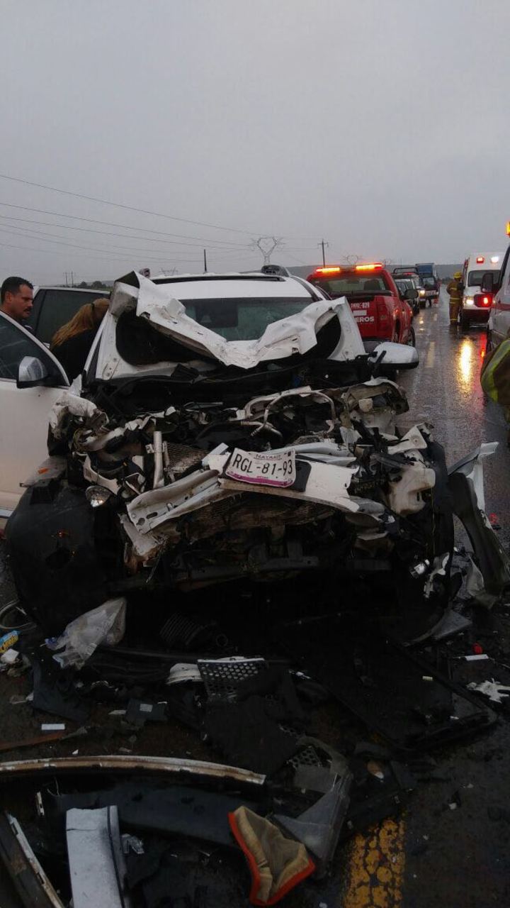 Fatal choque en carretera libre Durango-Mazatlán