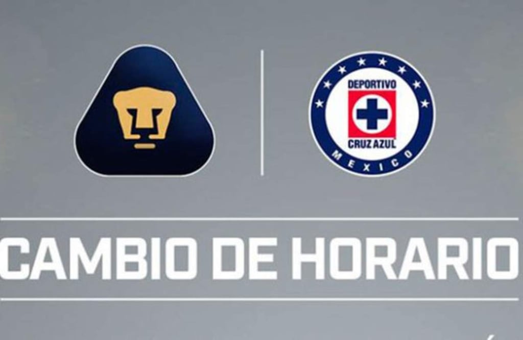 Pumas-Cruz Azul se recorre para las 16:05 del domingo en La Corregidora