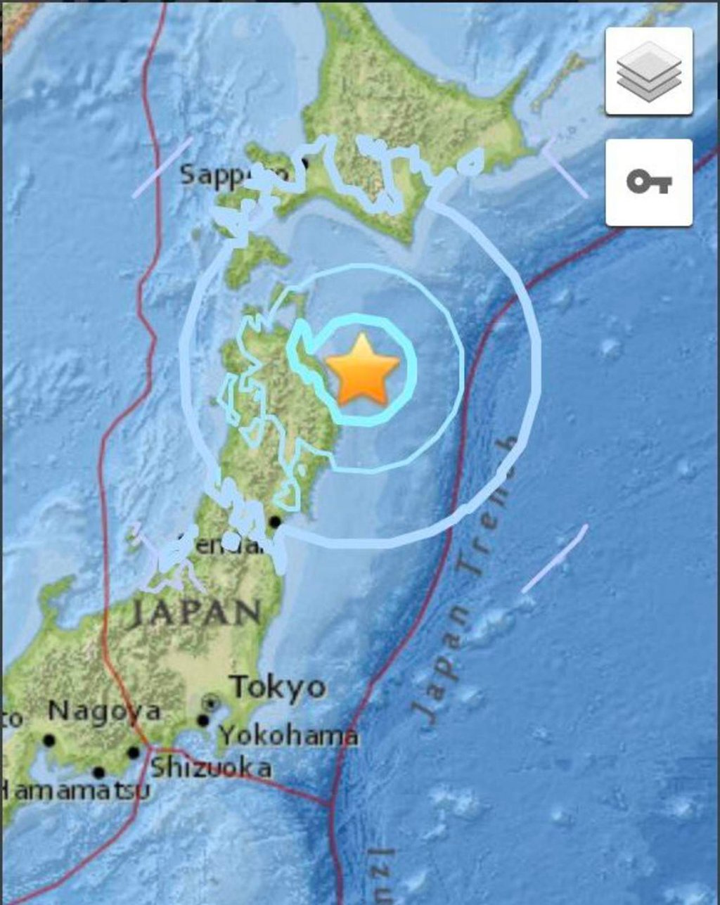 Japón registra sismo de 6 grados de magnitud