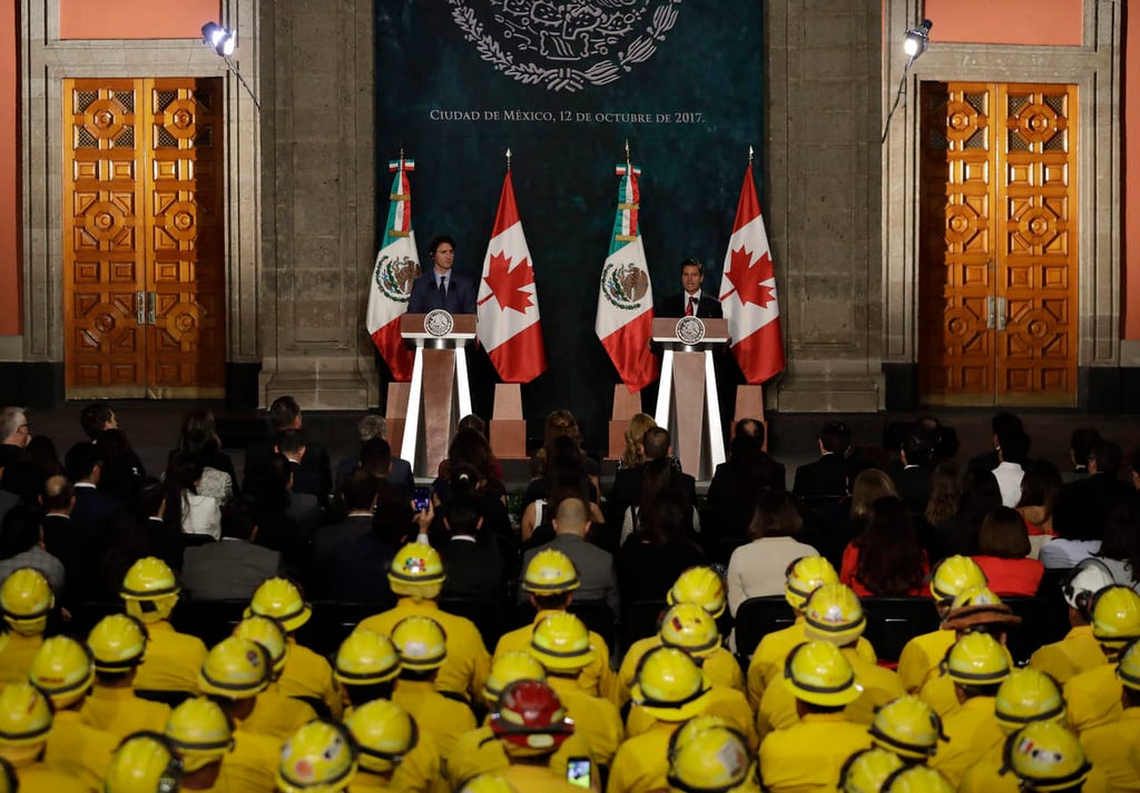 EPN agradece a Trudeau apoyo de Canadá por sismos