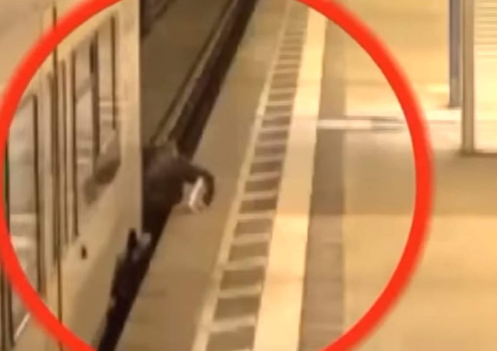 Hombre es arrollado por tren y sobrevive milagrosamente