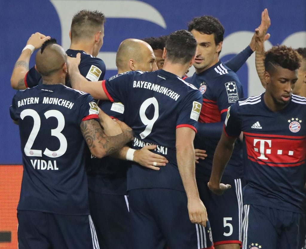 Bayern Munich saca apurado triunfo en su visita al Hamburgo