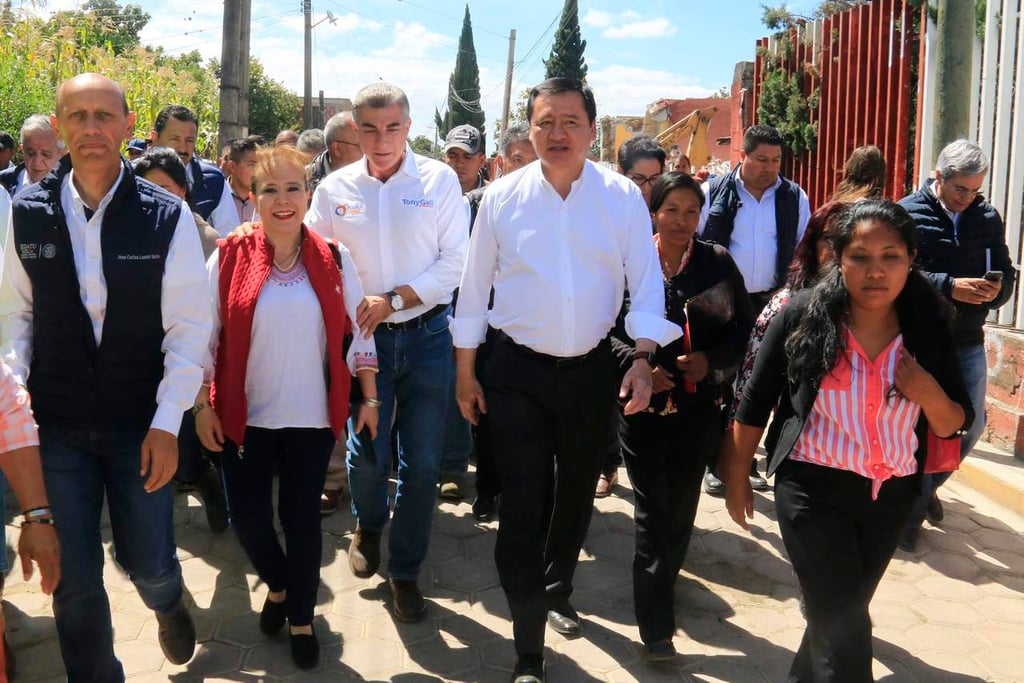 Recorre Osorio zona de reconstrucción tras sismo en Puebla
