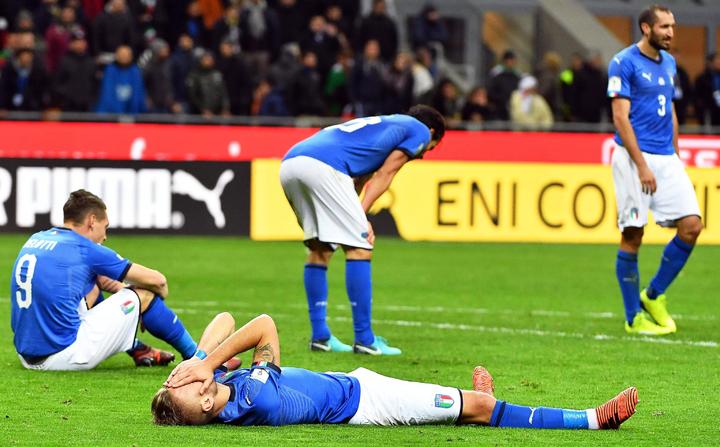 Italia se despide del Mundial 2018