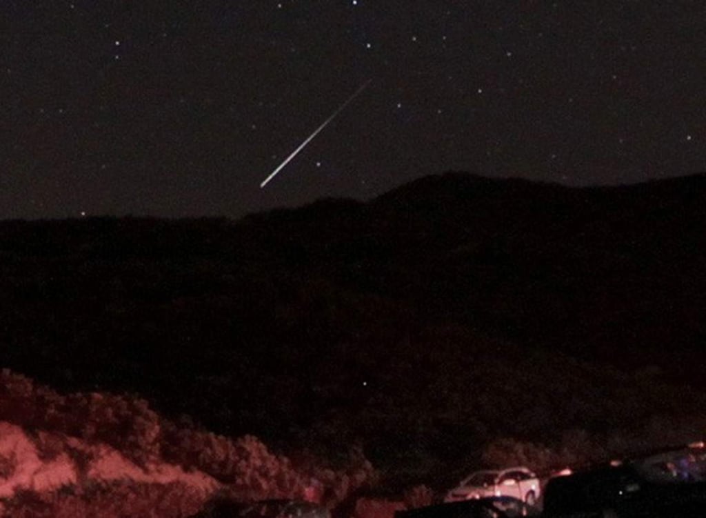 Meteorito visto en el cielo de Arizona