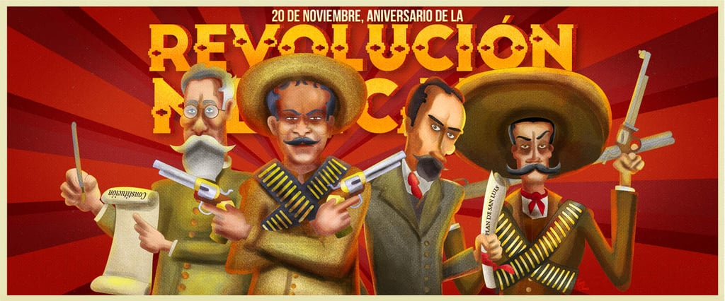 1910: Se registra el inicio de la Revolución Mexicana