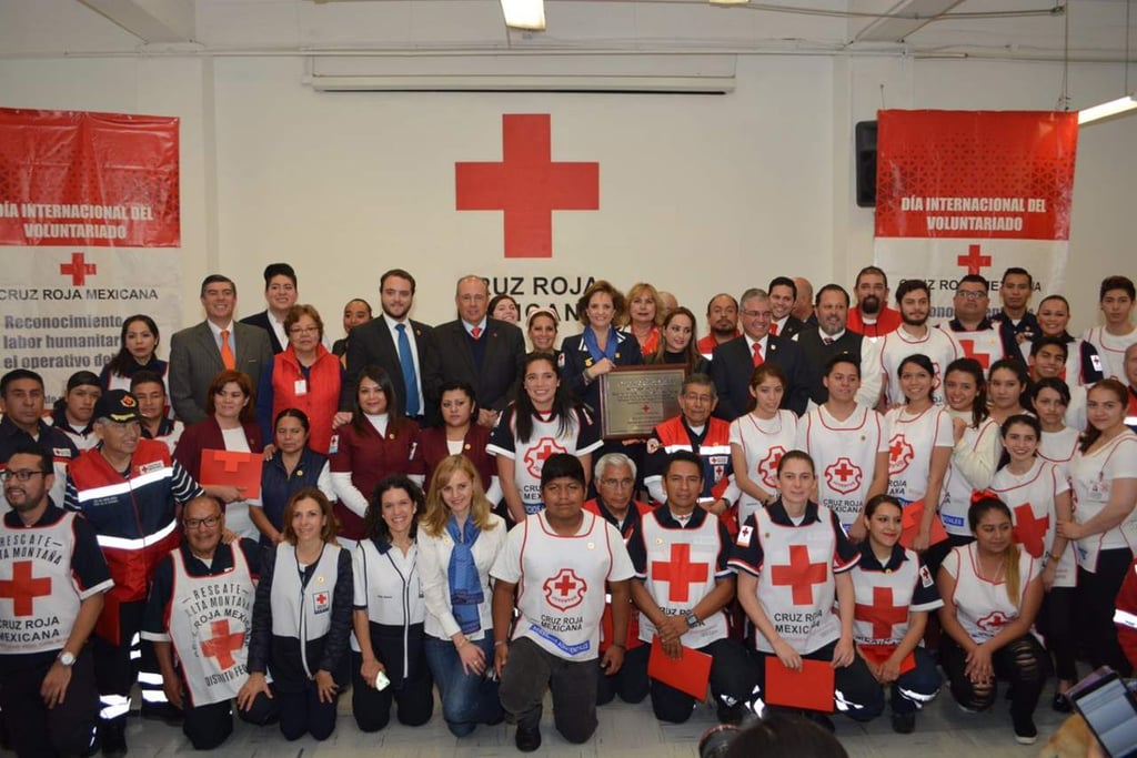 Reconoce Cruz Roja voluntariado durante sismos de septiembre