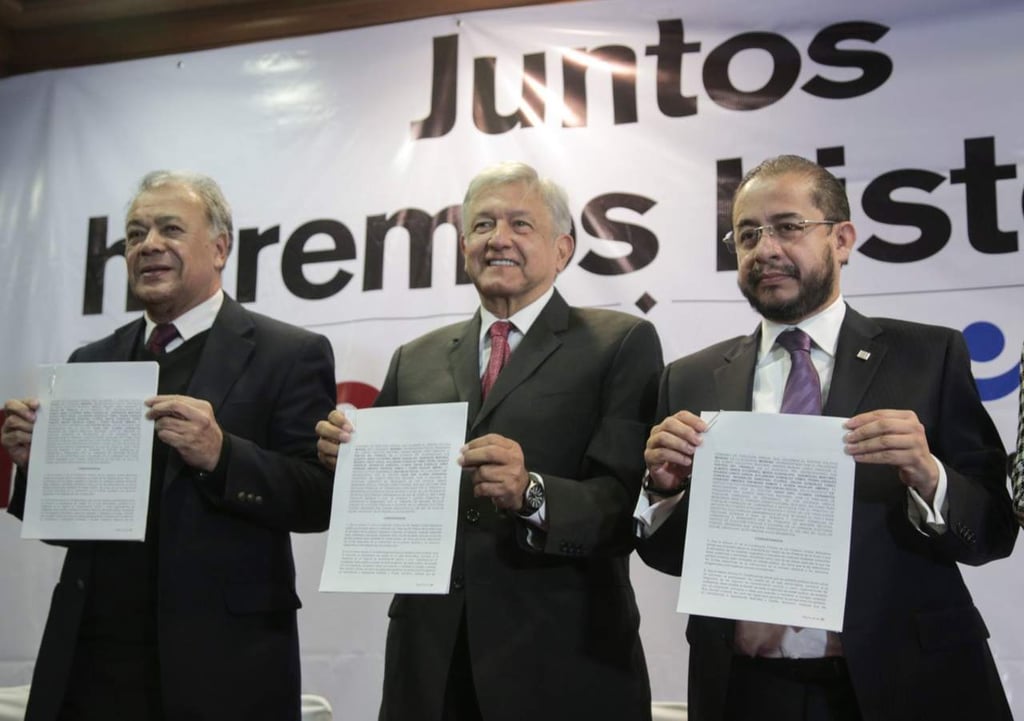 Registran Morena, PT y Encuentro Social coalición electoral ante el INE