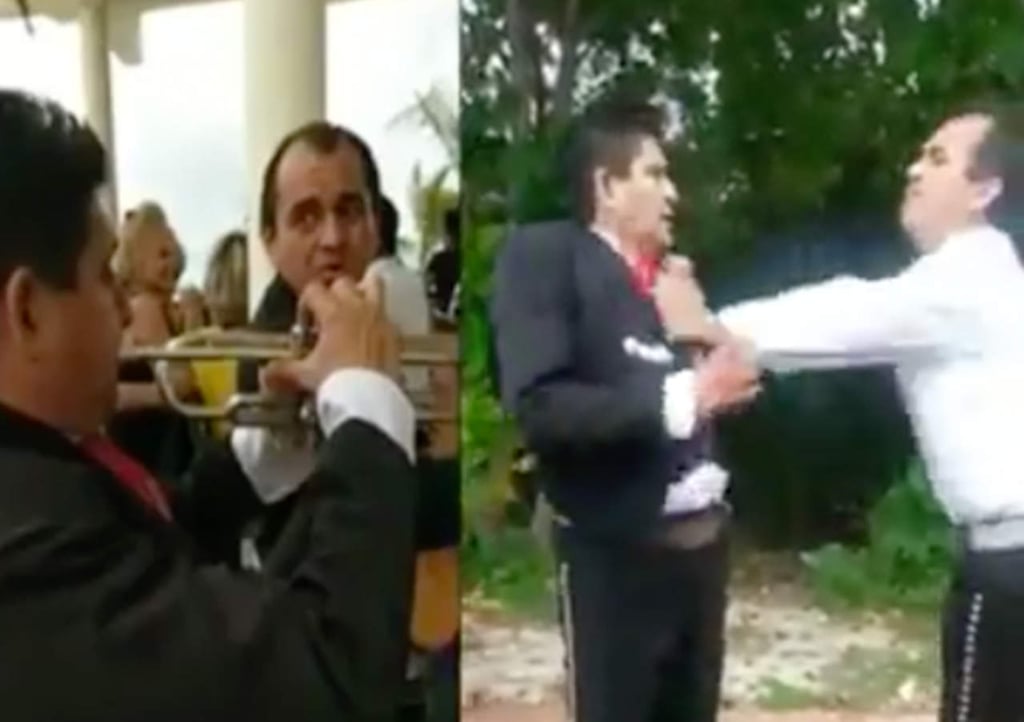 Pelea entre 'mariachis' ebrios se hace viral
