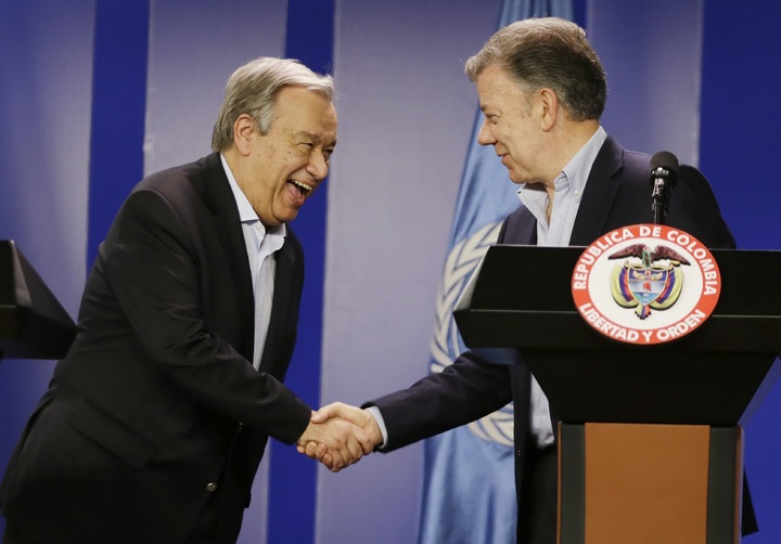 ONU reitera apoyo a plan de paz en Colombia