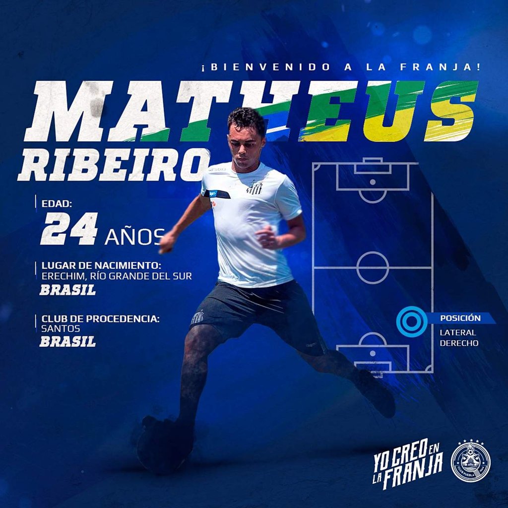 Matheus Ribeiro deja al Santos y ficha con el Puebla