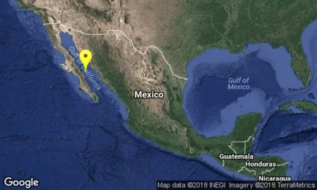 Se registra sismo de magnitud preliminar 5.9 en Baja California Sur