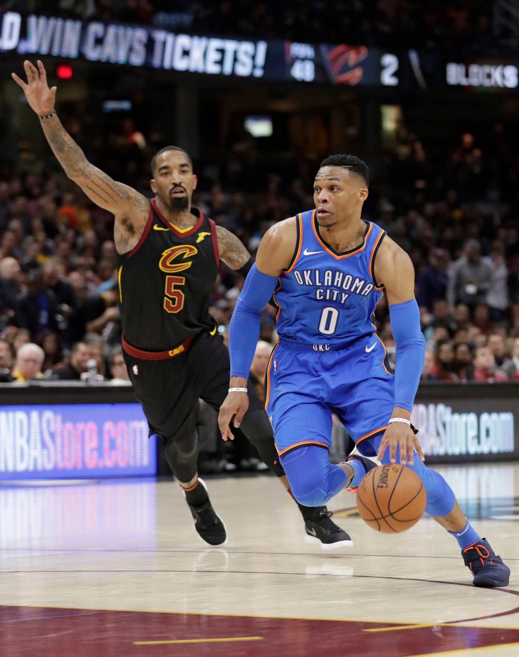 Thunder se lleva juego ante los Cavaliers en la NBA