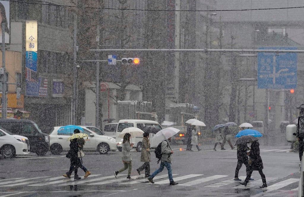 Vuelos y trenes suspendidos en Japón por la mayor nevada en cuatro años
