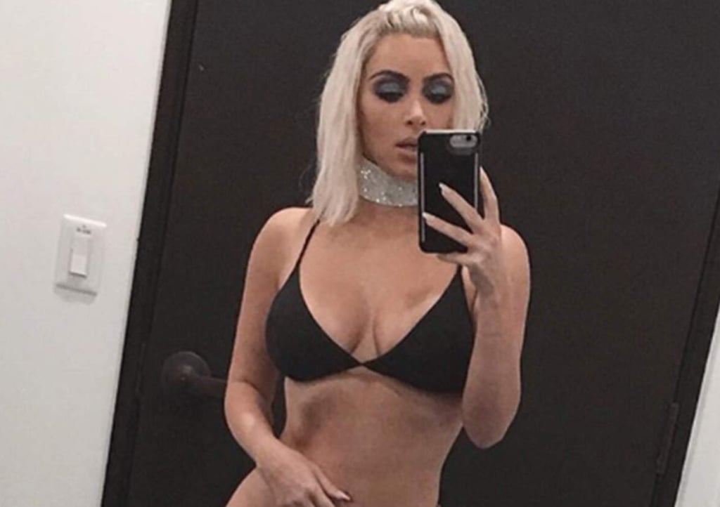 Kim Kardashian presume su pequeña cintura en Instagram