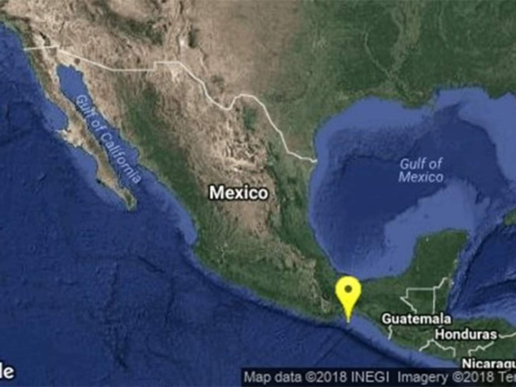 Se registra  sismo de 4.9 grados al sur de Salina Cruz, Oaxaca
