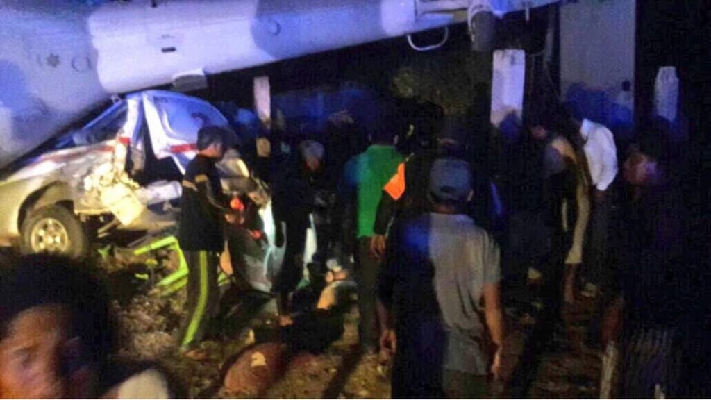 Suman 13 muertos por accidente de helicóptero