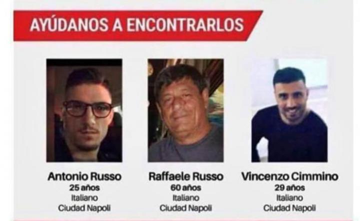 Buscan en México a tres italianos desaparecidos