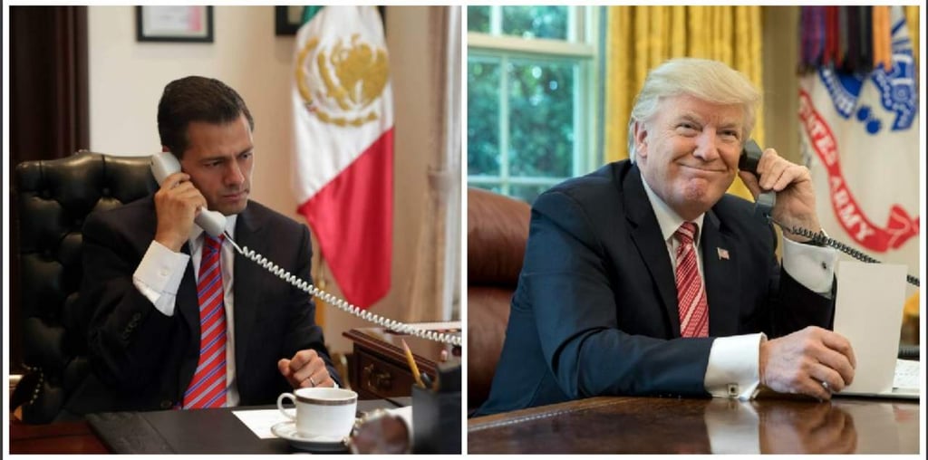 Migración, comercio y seguridad, charla telefónica de EPN y Trump
