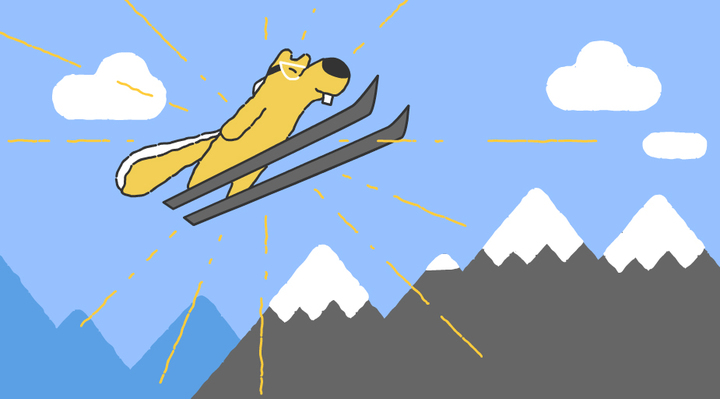 Google rinde homenaje al salto de esqui